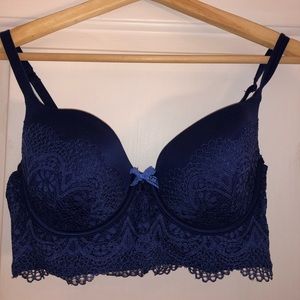 Victoria’s Secret navy Demi-buste 36C bra lingerie